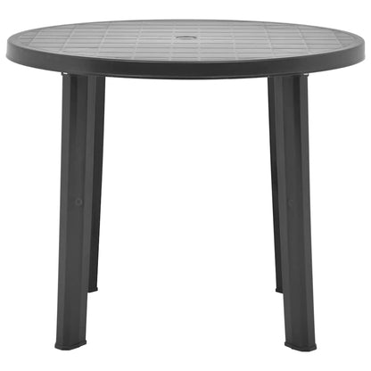 48807 vidaXL Garden Table Anthracite 89 cm Plastic 2