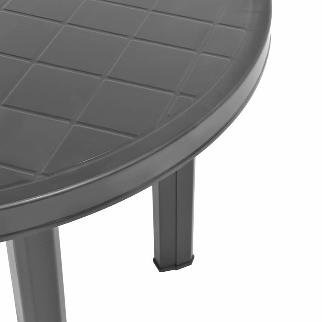 48807 vidaXL Garden Table Anthracite 89 cm Plastic 3