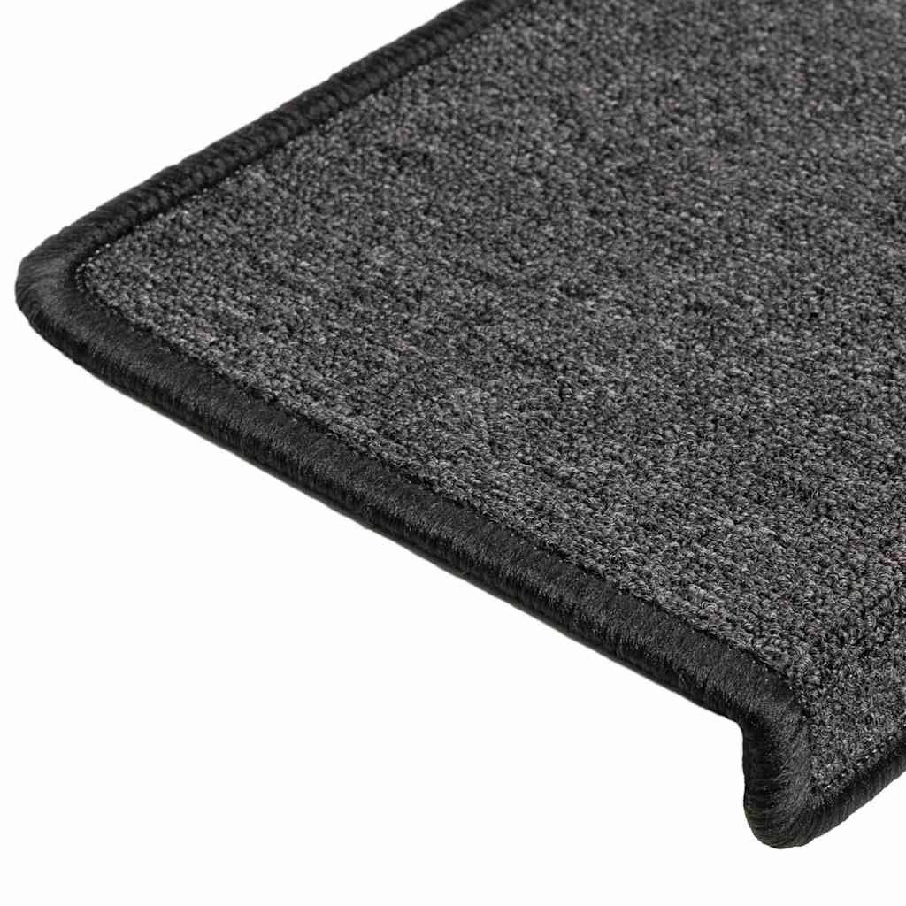vidaXL Carpet Stair Tread |  Set of 15 | Anthracite 6