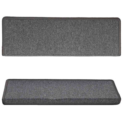 vidaXL Carpet Stair Tread | Set of 15 | Dark grey 4