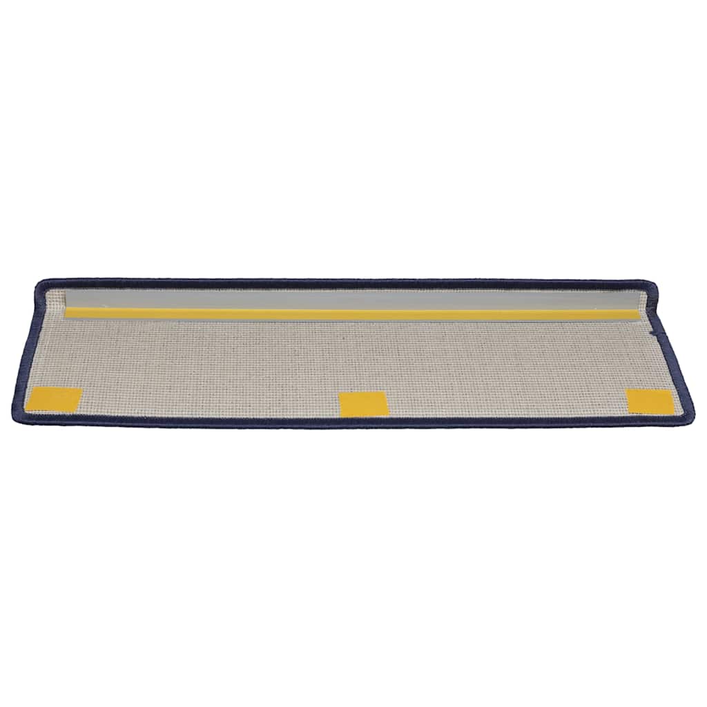 vidaXL Carpet Stair Tread | Set of 15 | Blue 5