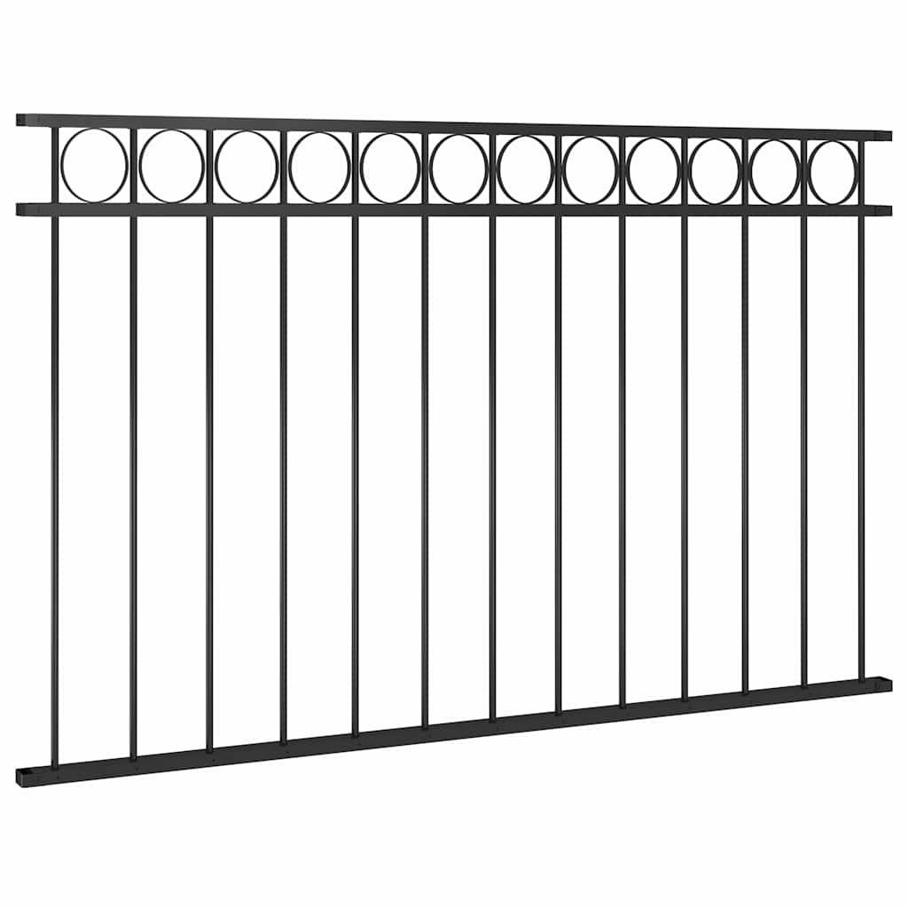 vidaXL Fence Panel "Assen" Steel 163x80 cm Black 2