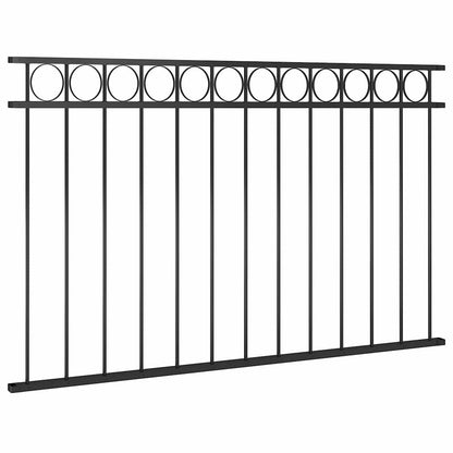 vidaXL Fence Panel "Assen" Steel 163x80 cm Black 2