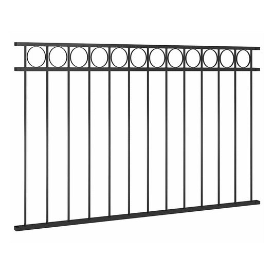 Fence Panel "Assen" Steel Black 163 x 80 cm