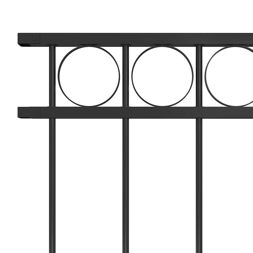 vidaXL Fence Panel "Assen" Steel 163x80 cm Black 3