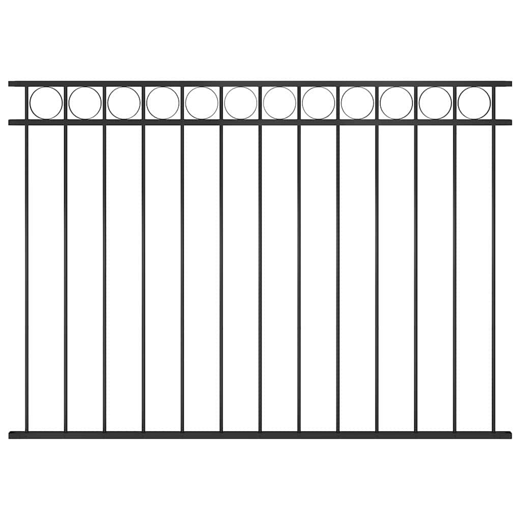 vidaXL Fence Panel "Assen" Steel 163x120 cm Black 1