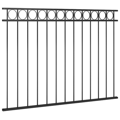 vidaXL Fence Panel "Assen" Steel 163x120 cm Black 2