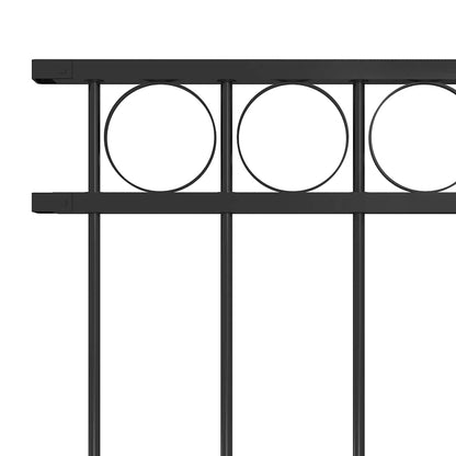 vidaXL Fence Panel "Assen" Steel 163x120 cm Black 3