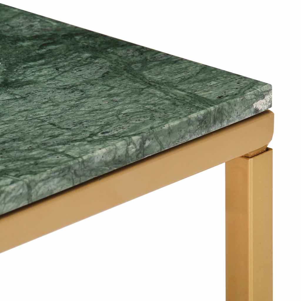 vidaXL Coffee Table Green 40x40x35 cm Real Stone with Marble Texture 4