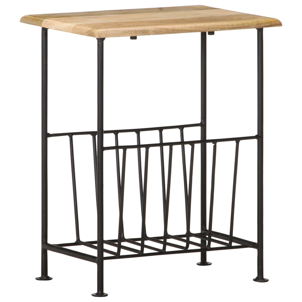 vidaXL Magazine Rack | Black and brown 1