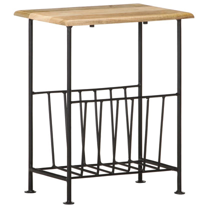 vidaXL Magazine Rack | Black and brown 1