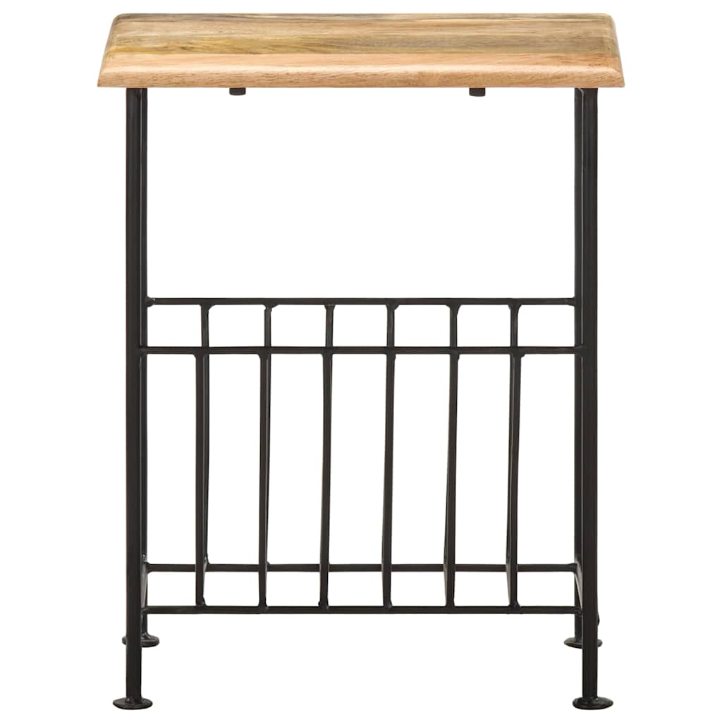 vidaXL Magazine Rack | Black and brown 2