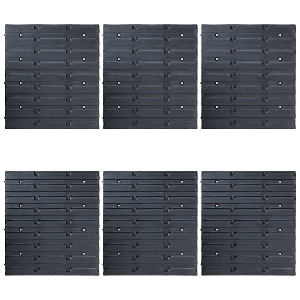 vidaXL 96 Piece Storage Bin Kit with Wall Panels Blue 4