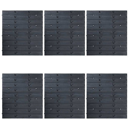 vidaXL 96 Piece Storage Bin Kit with Wall Panels Blue 4