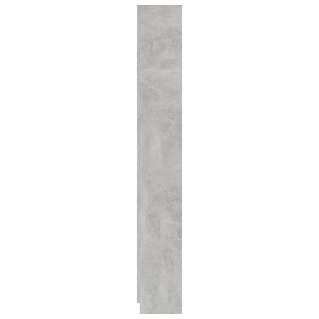 800886 vidaXL 5-Tier Book Cabinet Concrete Grey 60x24x175 cm Engineered Wood 4
