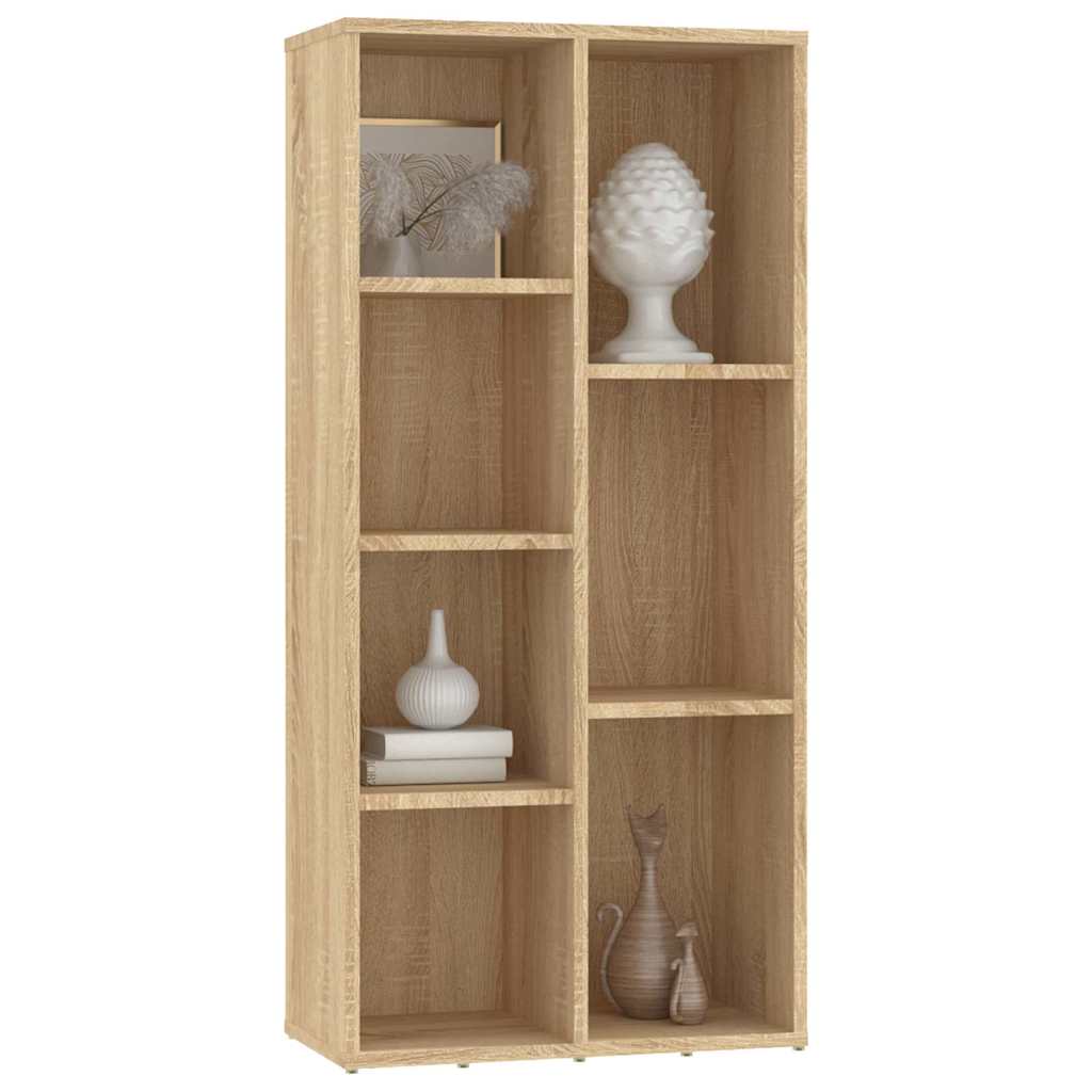 vidaXL Book Cabinet | Sonoma oak | Engineered wood | Medium | Book Cabinet 3