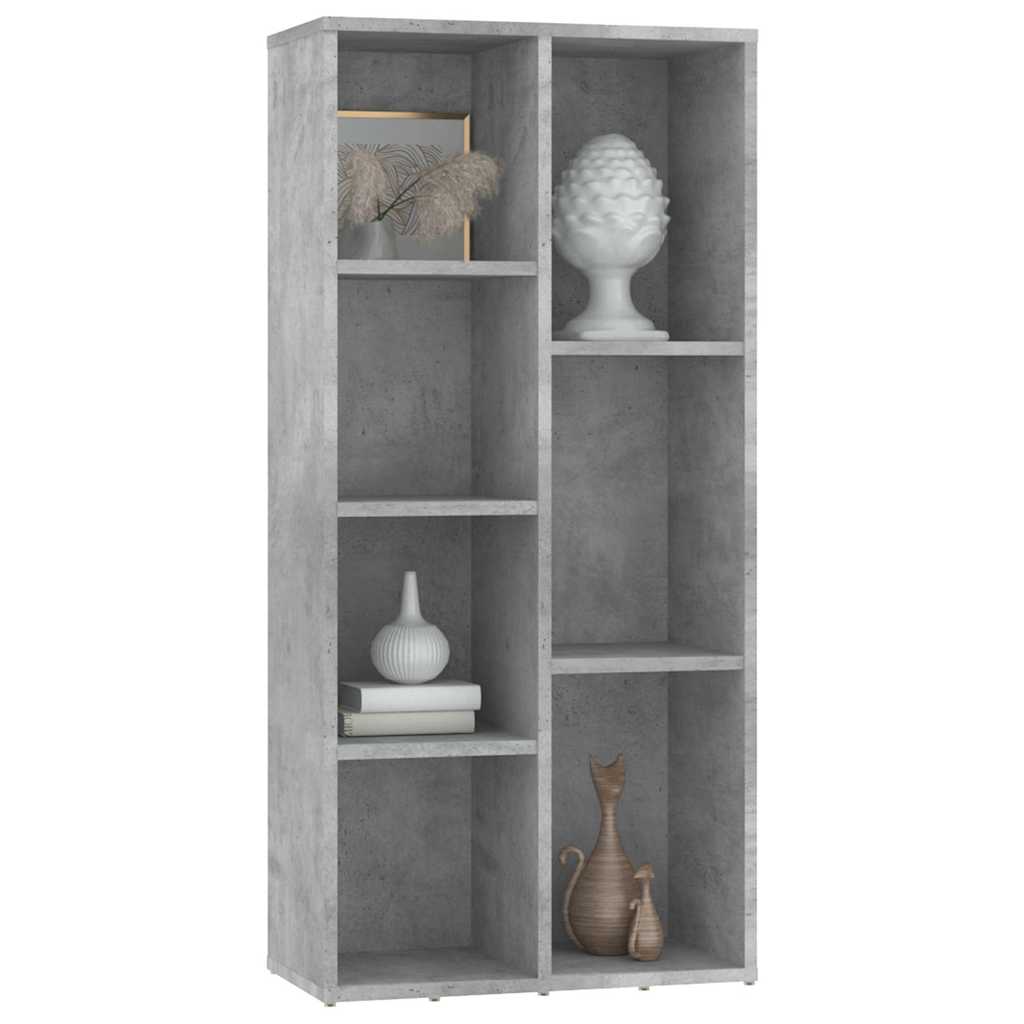 vidaXL Book Cabinet | Concrete Grey | Engineered Wood | Medium | Book Cabinet 3
