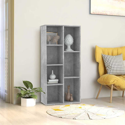vidaXL Book Cabinet | Concrete Grey | Engineered Wood | Medium | Book Cabinet 1
