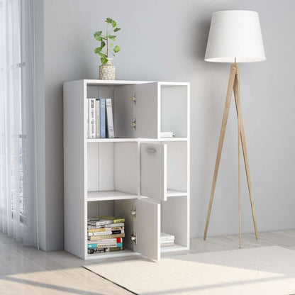 vidaXL Storage Cabinet White 60x29.5x90 cm Engineered Wood 3