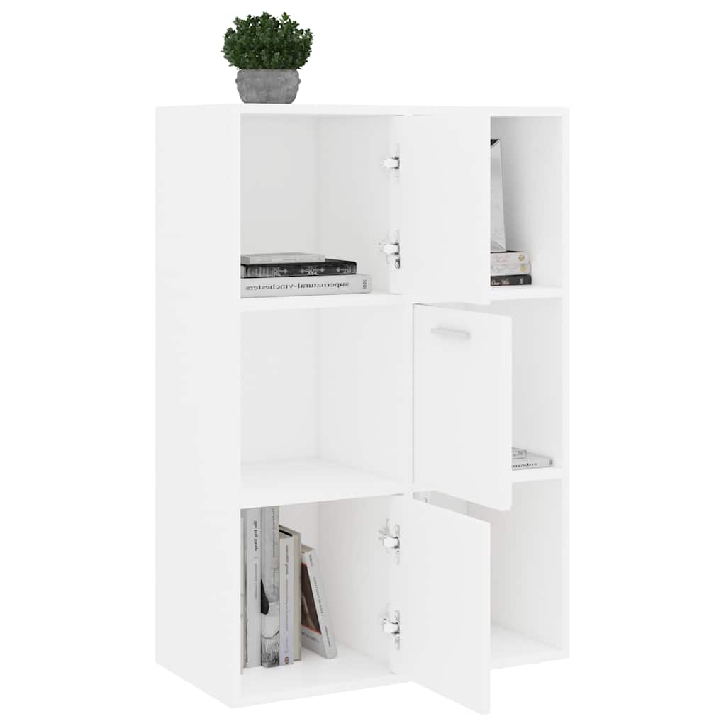 vidaXL Storage Cabinet White 60x29.5x90 cm Engineered Wood 5