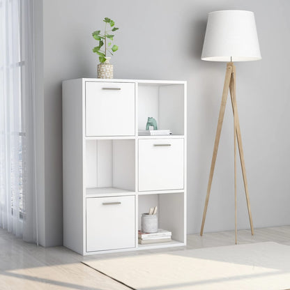 vidaXL Storage Cabinet White 60x29.5x90 cm Engineered Wood 1