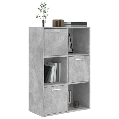 vidaXL Storage Cabinet Concrete Grey 60x29.5x90 cm Engineered Wood 4