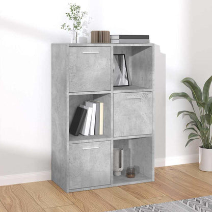 vidaXL Storage Cabinet Concrete Grey 60x29.5x90 cm Engineered Wood 1