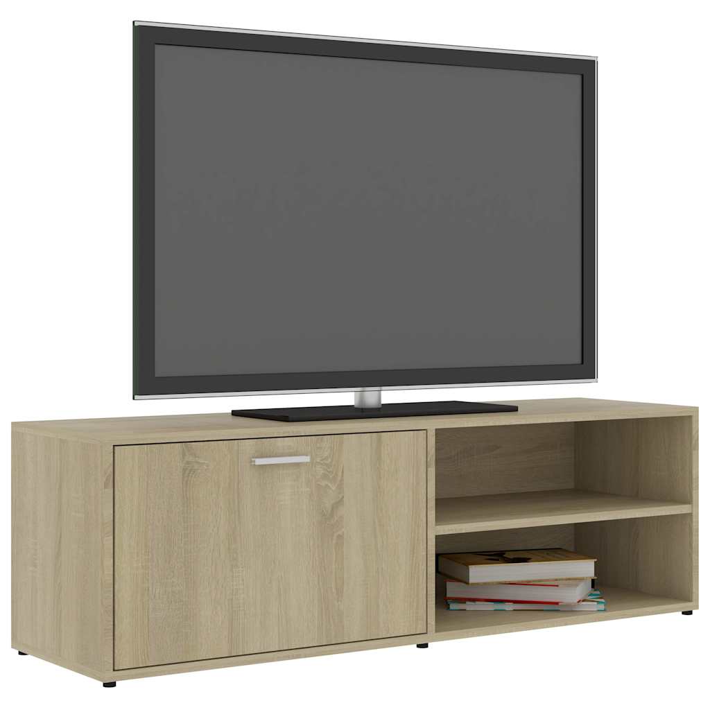 vidaXL TV Cabinet Sonoma Oak 120x34x37 cm Engineered Wood 4