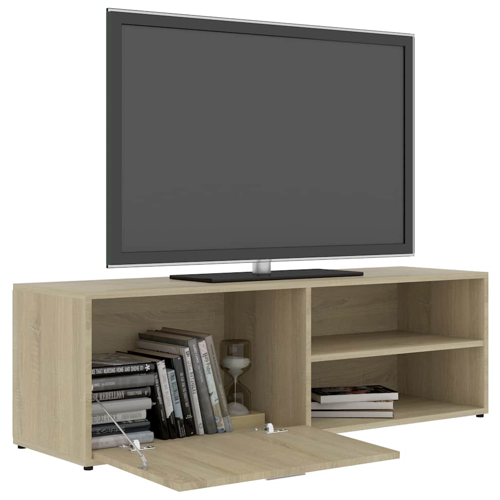 vidaXL TV Cabinet Sonoma Oak 120x34x37 cm Engineered Wood 6