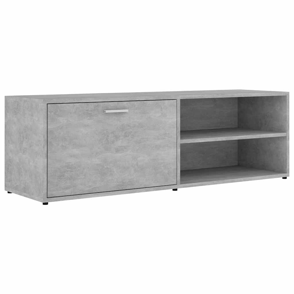 vidaXL TV Cabinet Concrete Grey 120x34x37 cm Engineered Wood 2