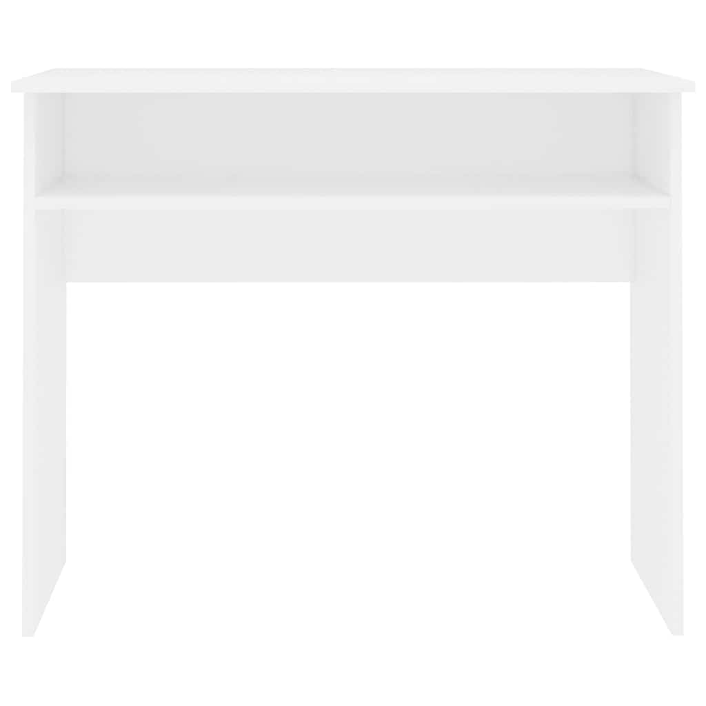 vidaXL Desk | White | Engineered Wood | Small | Desk | Rectangular | Modern 4