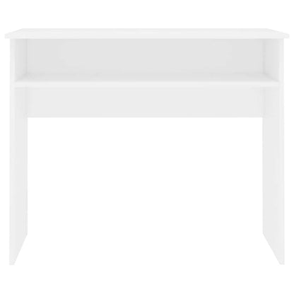 vidaXL Desk | White | Engineered Wood | Small | Desk | Rectangular | Modern 4