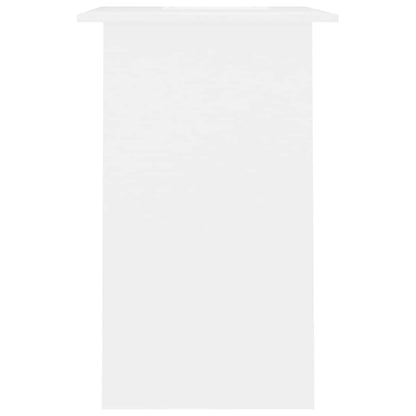 vidaXL Desk | White | Engineered Wood | Small | Desk | Rectangular | Modern 5