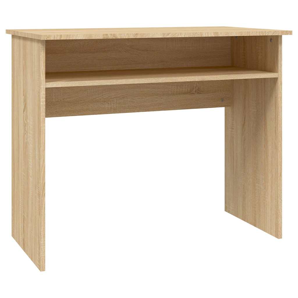 vidaXL Desk | Sonoma Oak | Engineered Wood | Medium | Computer Desk 2