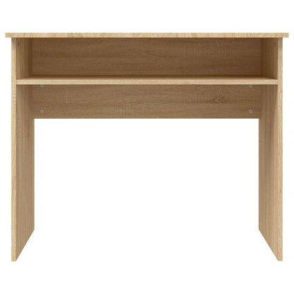 vidaXL Desk | Sonoma Oak | Engineered Wood | Medium | Computer Desk 4