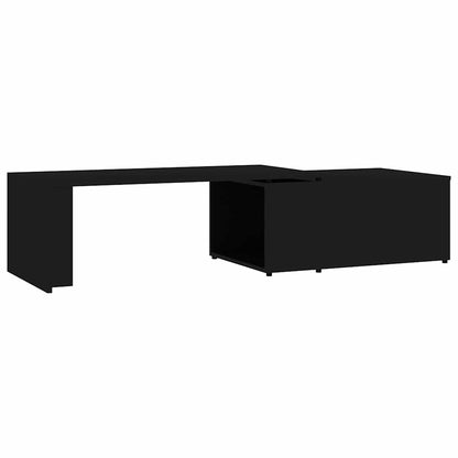 vidaXL Coffee Table Black 150x50x35 cm Engineered Wood 2