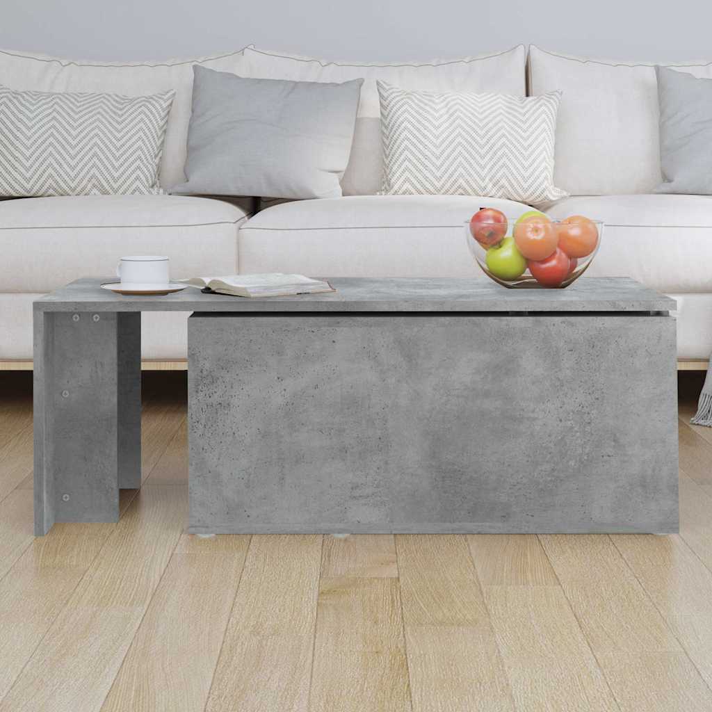 vidaXL Coffee Table | Concrete grey | Engineered wood | Large | Durable 4