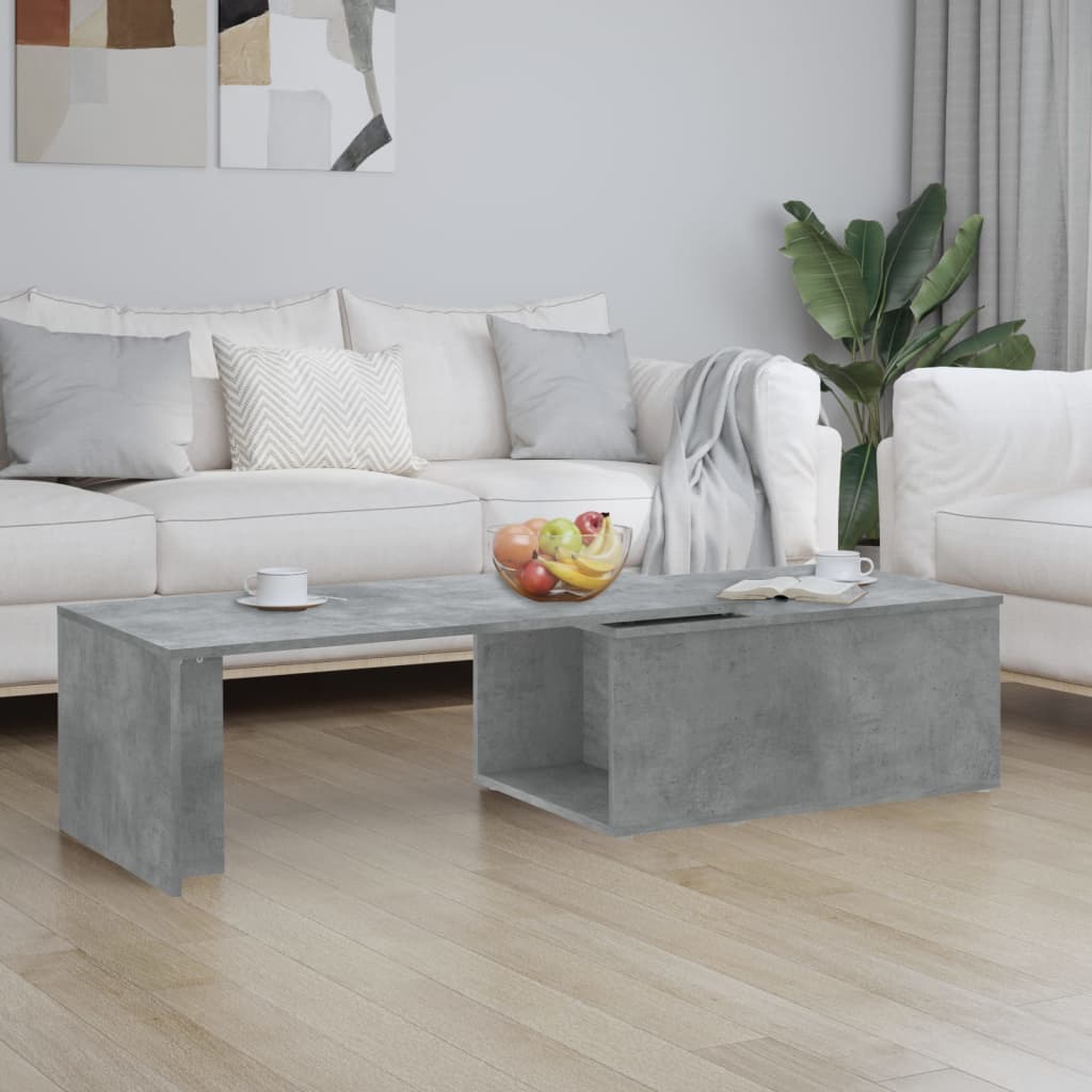 vidaXL Coffee Table | Concrete grey | Engineered wood | Large | Durable 1