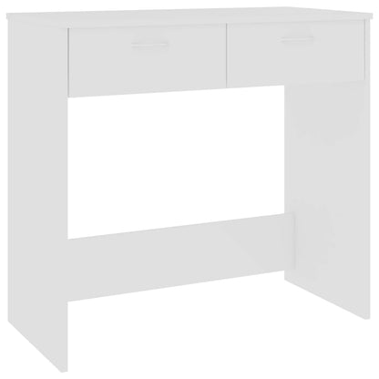 vidaXL Desk | White | Engineered wood | Compact | Desk | Rectangular | Modern 2