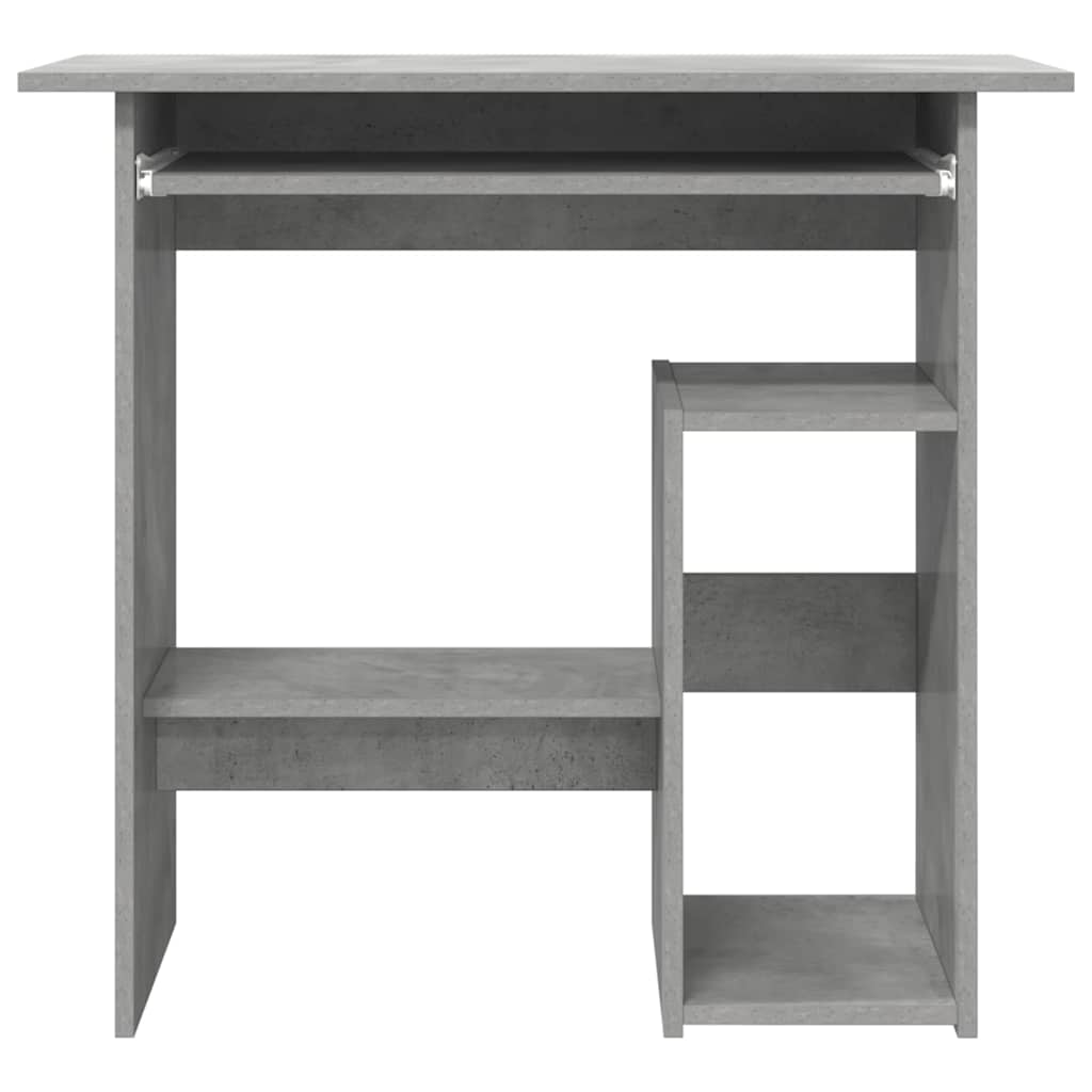 vidaXL Desk | Concrete Grey | Engineered Wood | Compact | Sleek | Desk 4