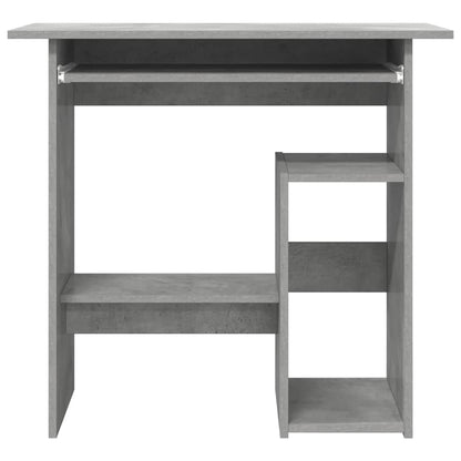 vidaXL Desk | Concrete Grey | Engineered Wood | Compact | Sleek | Desk 4