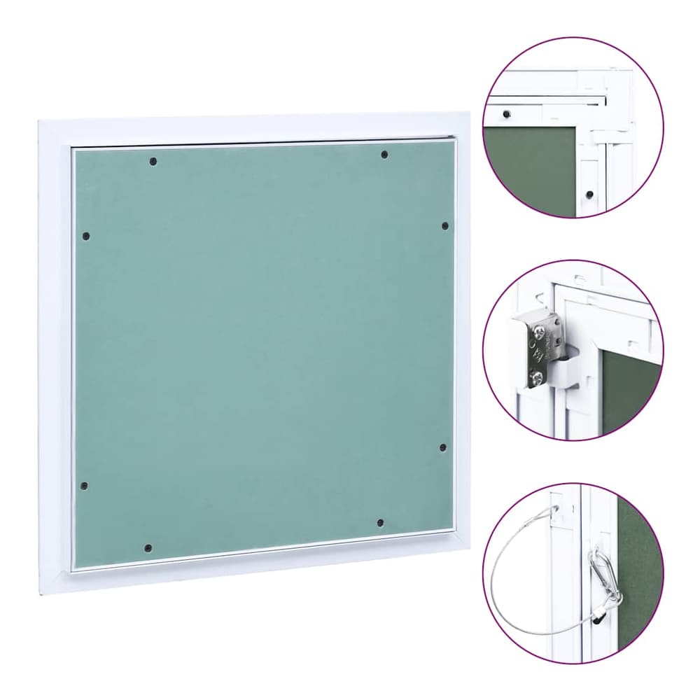 vidaXL Access Panel with Aluminium Frame and Plasterboard Width 400 mm
