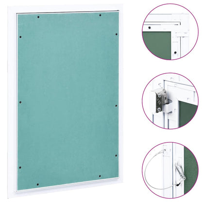 vidaXL Access Panel with Aluminium Frame and Plasterboard 400x600 mm 1