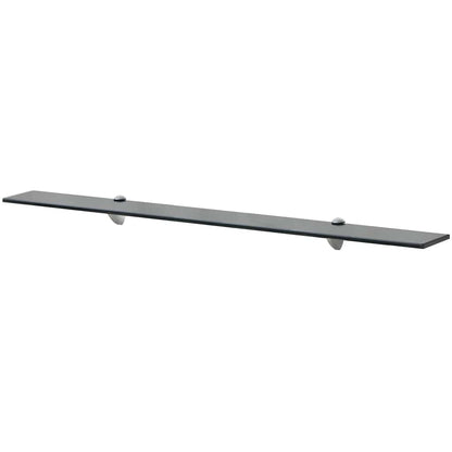 vidaXL Floating Shelves 2 pcs Glass 100x20 cm 8 mm 2