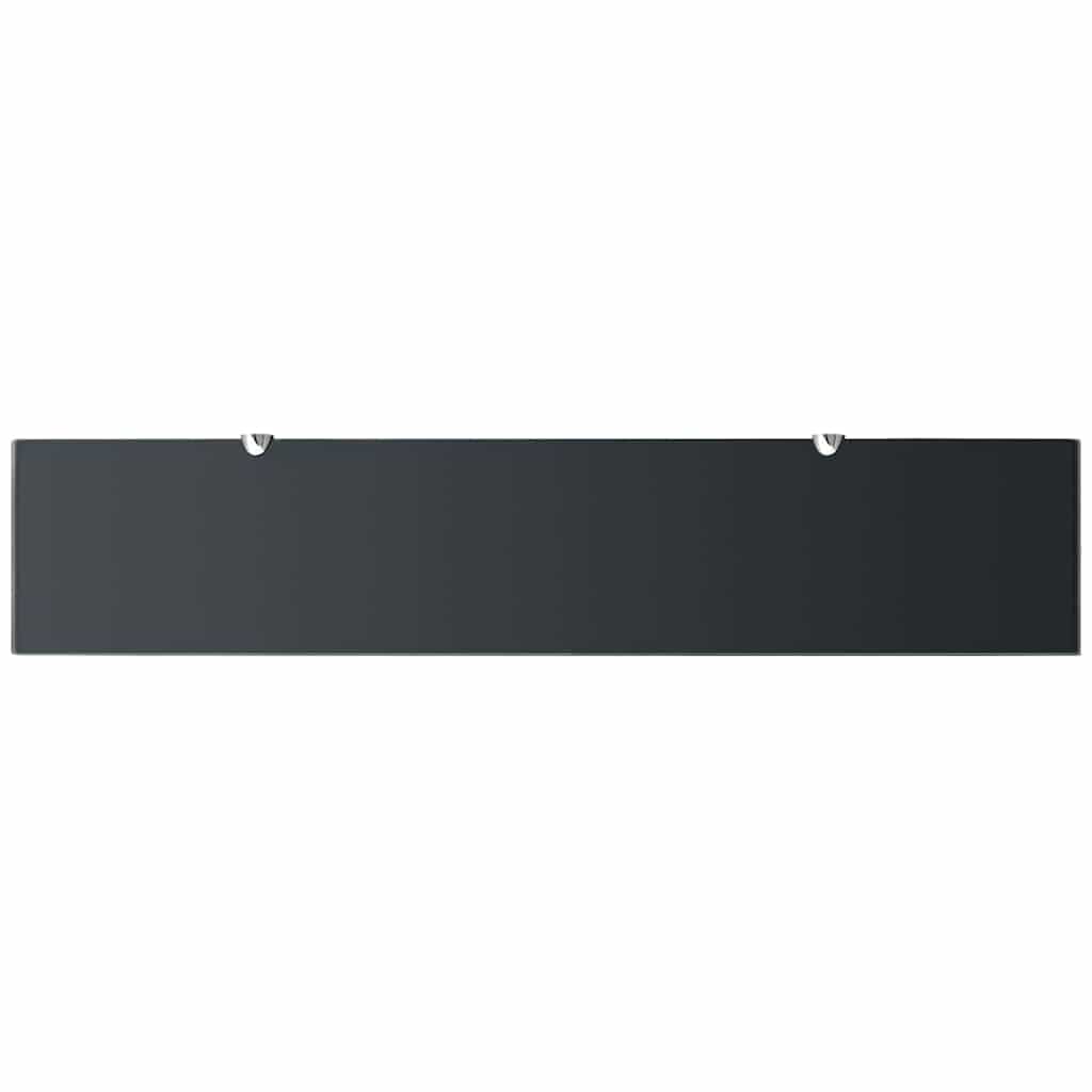 vidaXL Floating Shelves 2 pcs Glass 100x20 cm 8 mm 4