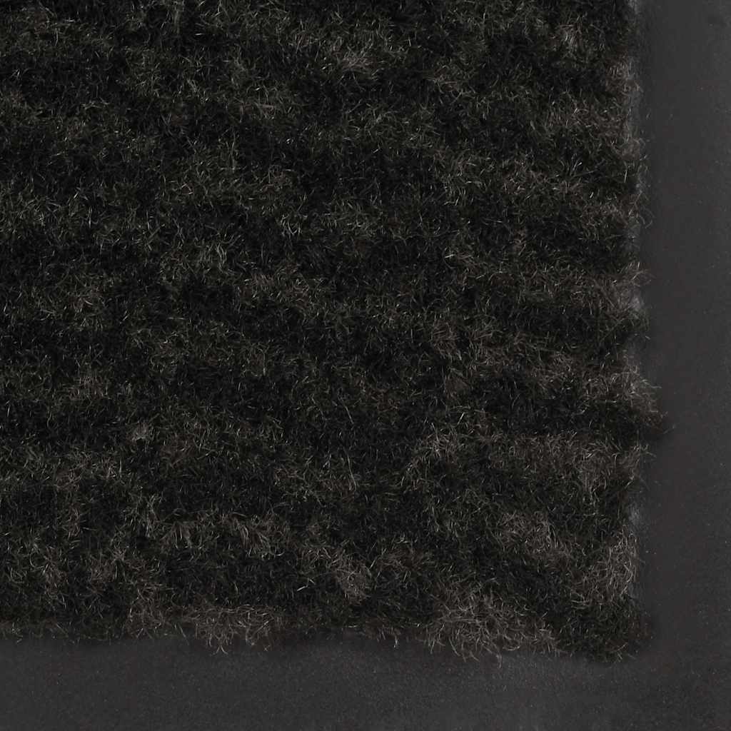 vidaXL Door Mat | Set of 2 | Black | Tufted polypropylene with rubber backing 5