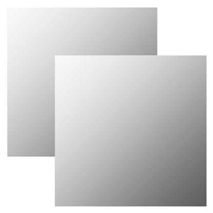 vidaXL Wall Mirror | Set of 2 | Transparent | Glass | 50x50 cm | Mirror 1