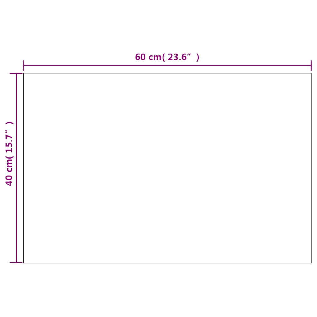 vidaXL Wall Mirror | Set of 2 | Clear | Glass | 60x40 cm | Mirror | Wall Mirror 6