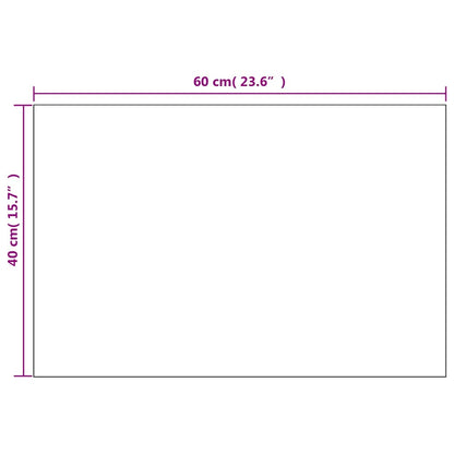 vidaXL Wall Mirror | Set of 2 | Clear | Glass | 60x40 cm | Mirror | Wall Mirror 6