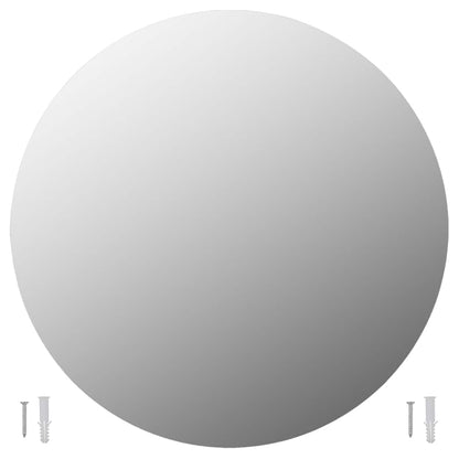 vidaXL Wall Mirror | Set of 2 | Transparent | Glass | 70 cm diameter 2